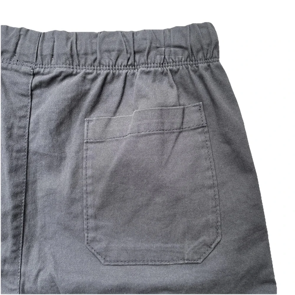 Old Navy‎ Boys Cargo Shorts XXL 18 Gray Elastic Waist Pockets Casual Youth